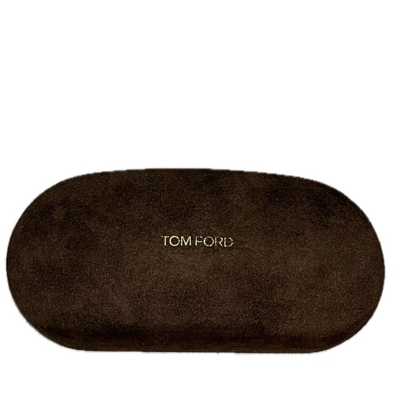 Tom Ford Brown Glasses Case Sleek Suede Design - Picture 2 of 7